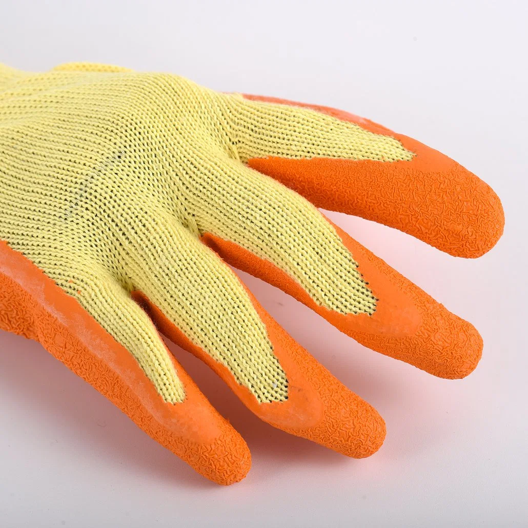 Latex Wrinkled Coated Safety Work Gloves for Gardening Household