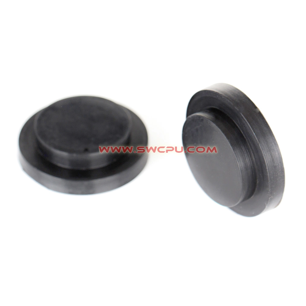 Custom High Temperature Small Soft Molded Nr / NBR Silicone Rubber Black Plug for Hole