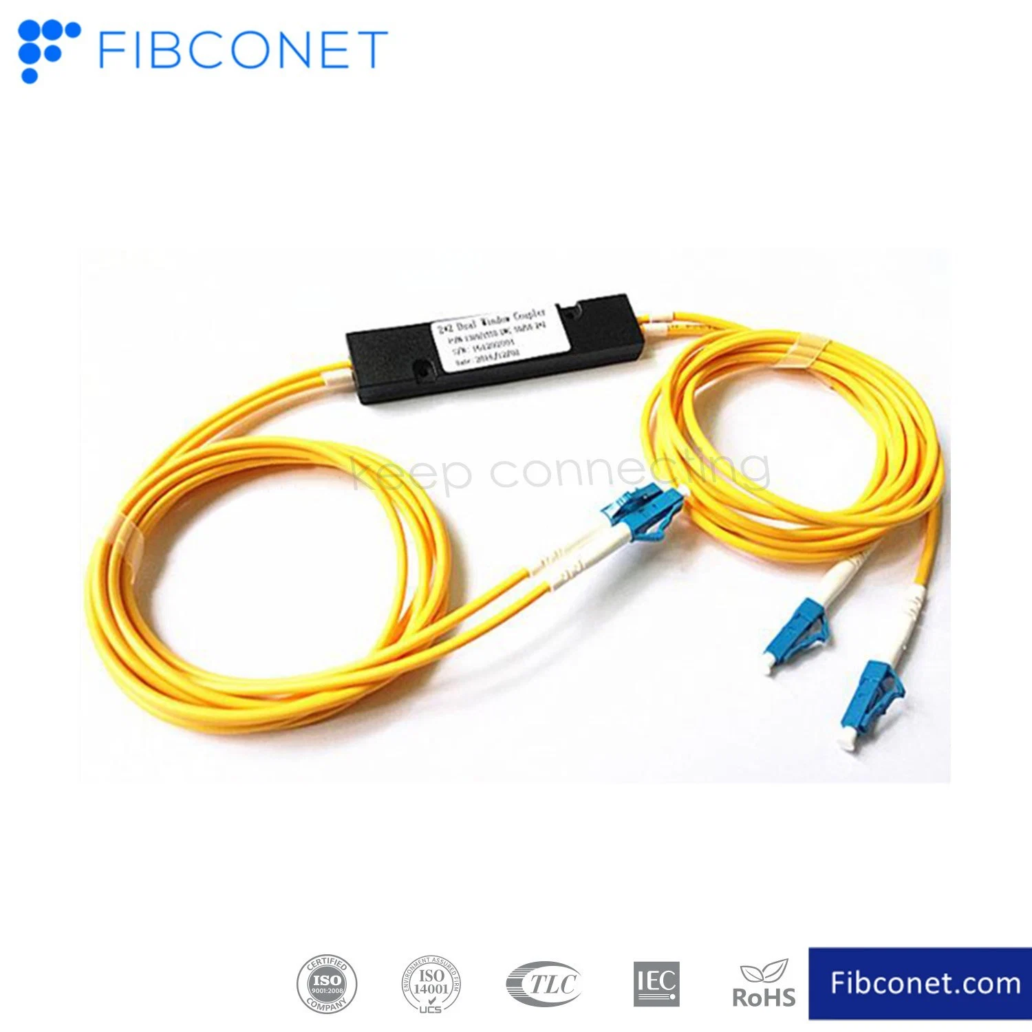 LC Connector 1X2 2X2 1310/1550mm Balanced Radio Optical Fiber Fbt Coupler