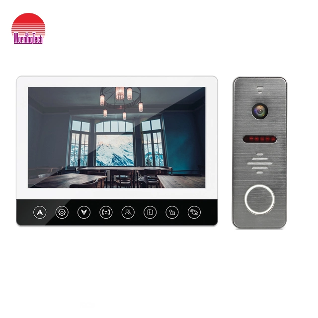 7 Inch 4 Wire Villa Video Intercom Doorbell Camera Video Door Phone Work with ID IC Card Unlock