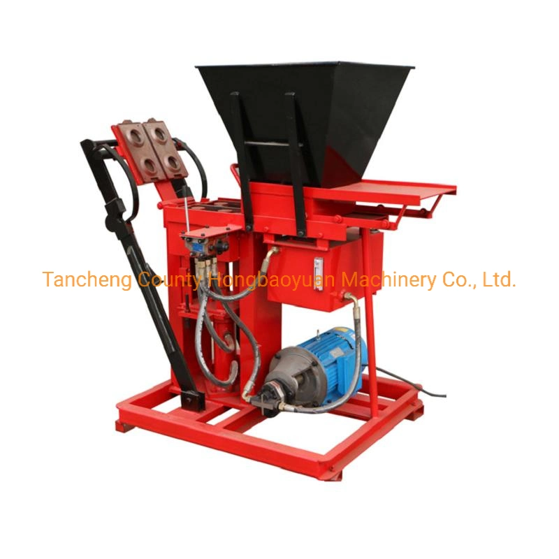 Semi Automatic Simple Cement Block Making Red Mud Brick Machine