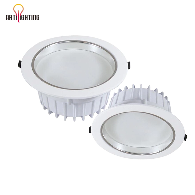 Tiendas Online de Venta caliente PC luz empotrado de aluminio de 5W 7W 12W 15W 18W 24W COB abajo del panel de SMD LED Lámpara de luz tenue