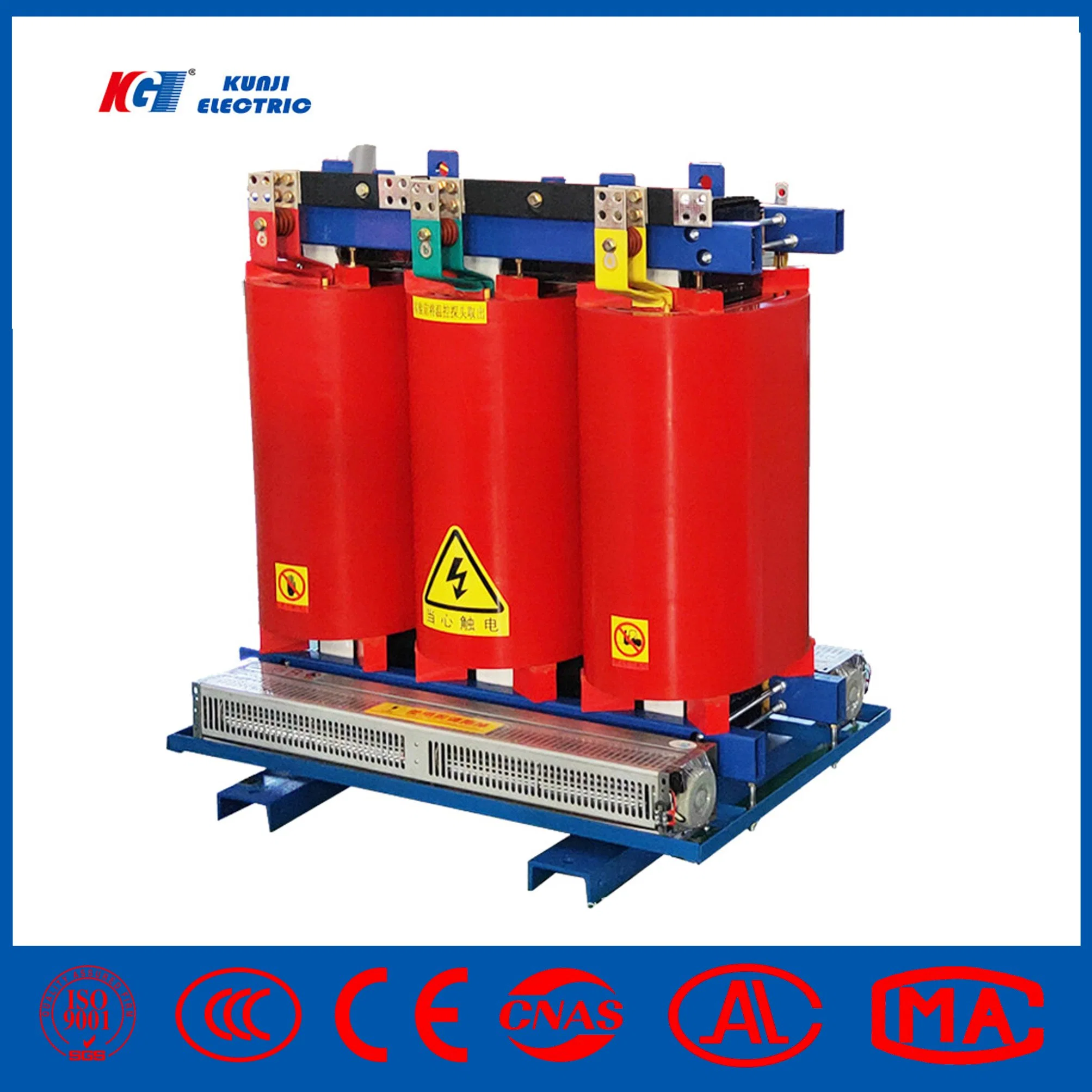 SC (B) 11-315/10 flujo de resina epoxi trifásica (resina fundida) Transformador de frecuencia de alta tensión eléctrico de distribución de potencia de tipo seco para Transmisión