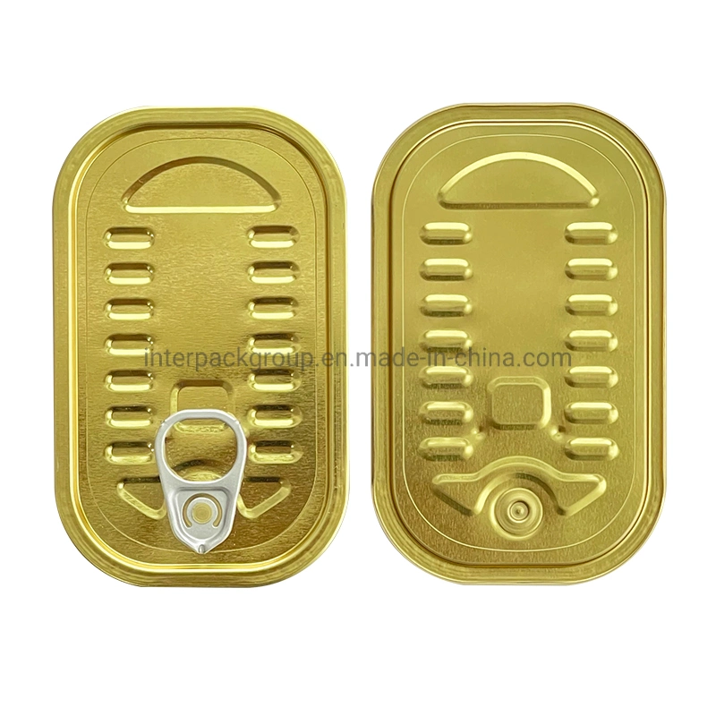 311#Rectangular Food Packing Can Lid Tinplate Easy Open Lid for Club Can