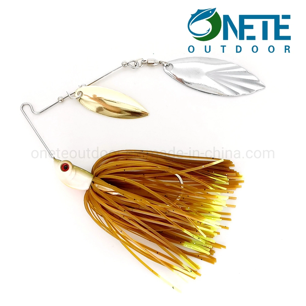 Stspb-006 18g High quality/High cost performance  Silicon Skirts Fishing Lure Spinner Bait