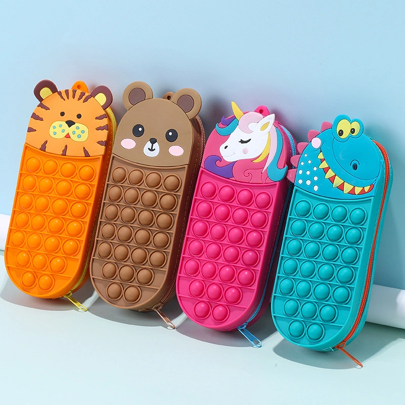 Fidget Pencil Case Pouch Stationery Storage Bag Cute Pencil Box for Kids