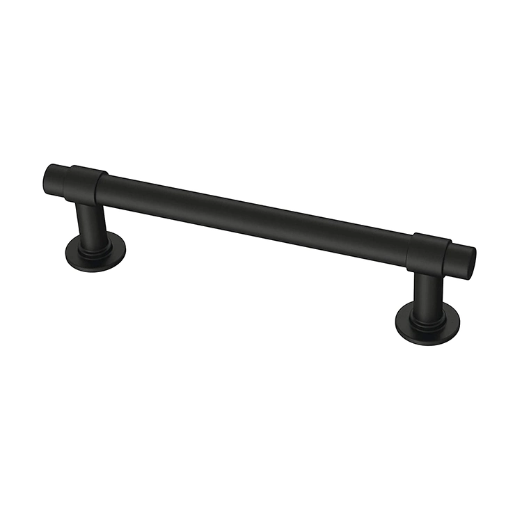 76mm Black Straight Bar Pull Furniture Cabinet Handles