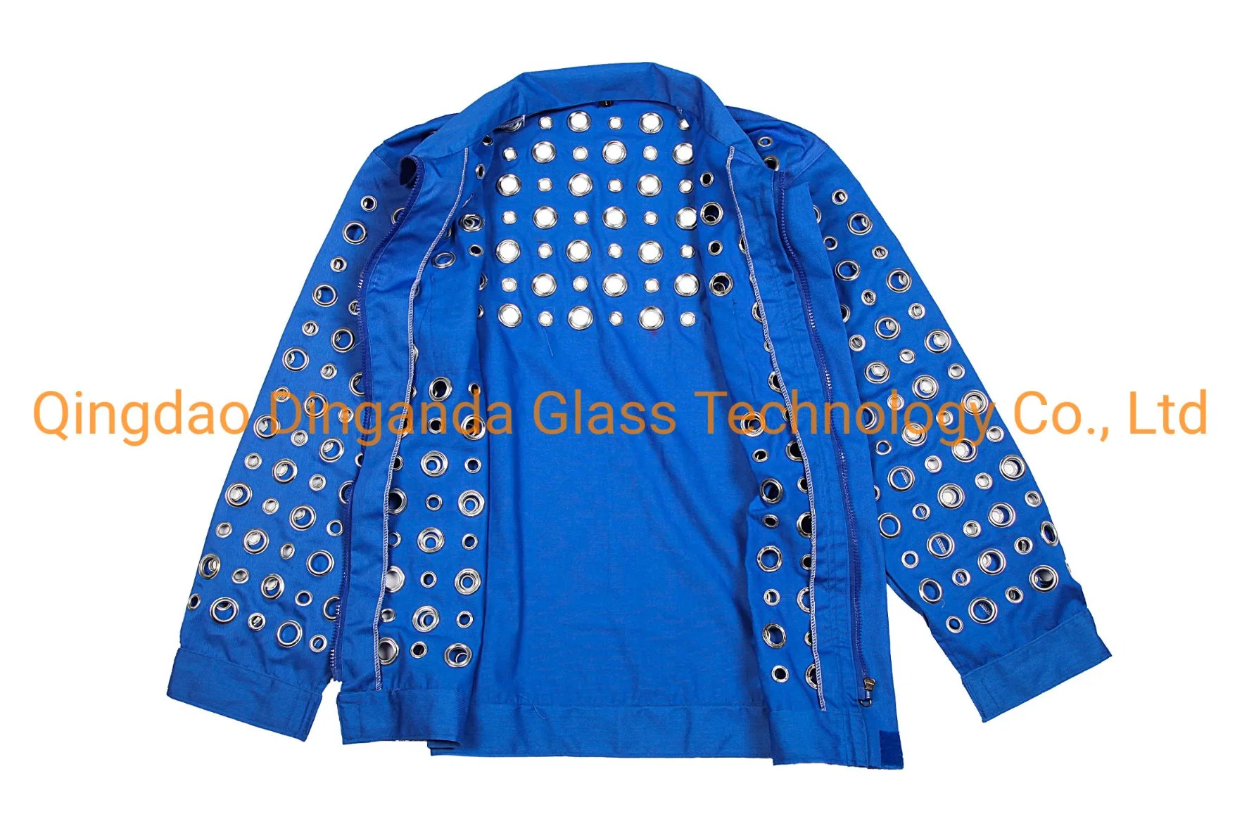 The Long-Sleeved Clothing Integrated Work Clothes Labor Protection Suit Anti Cutting Suit for Glass Factory