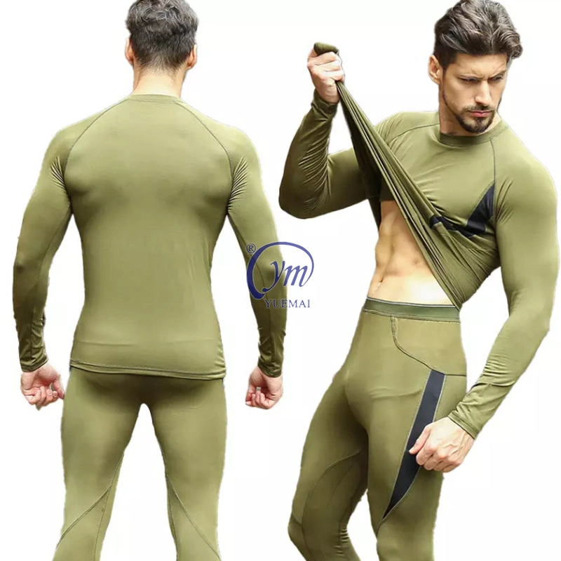 Yuemai 2023 Fleece Quick-Dry elástico alto Ciclismo Deportes al aire libre uniforme hombres ropa interior térmica