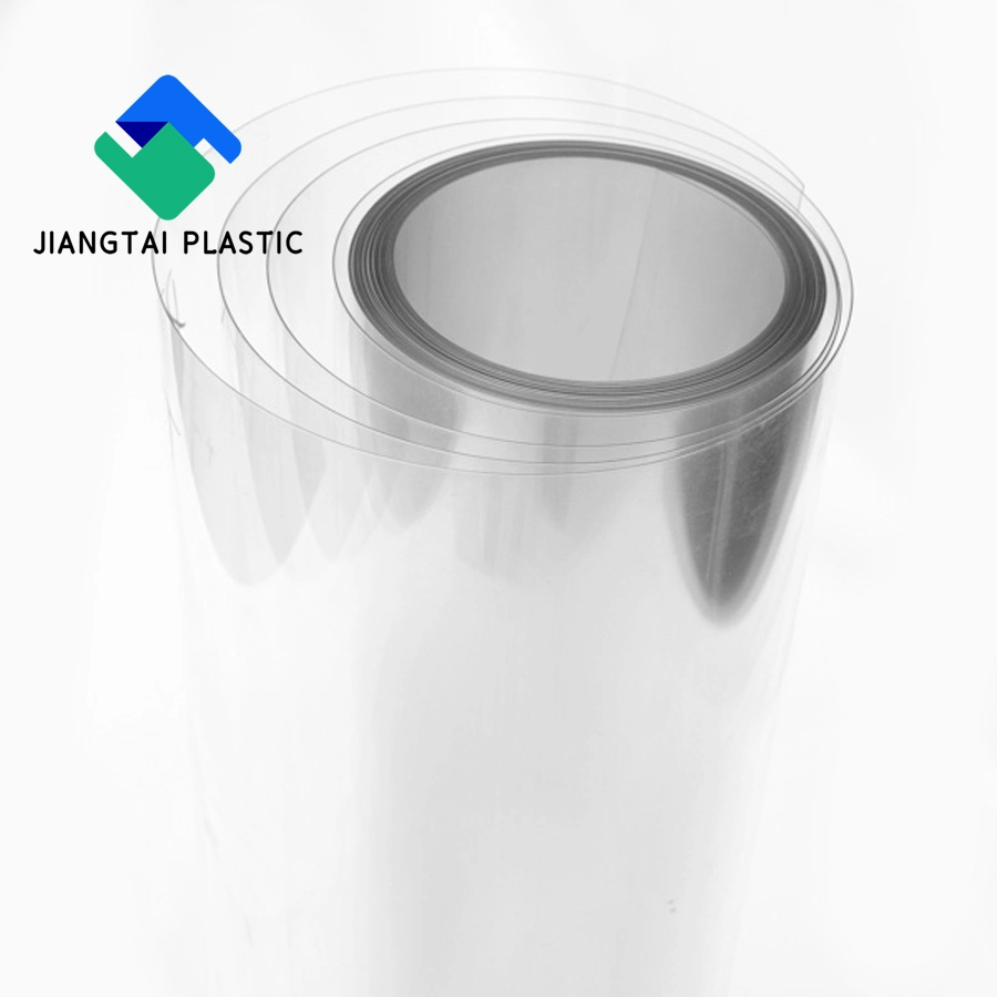 Jiangtai Plastic Factory Manufacture 0.25mm 0.5mm High quality/High cost performance  Clear Pet Plastic Roll Film for Vacuum Forming