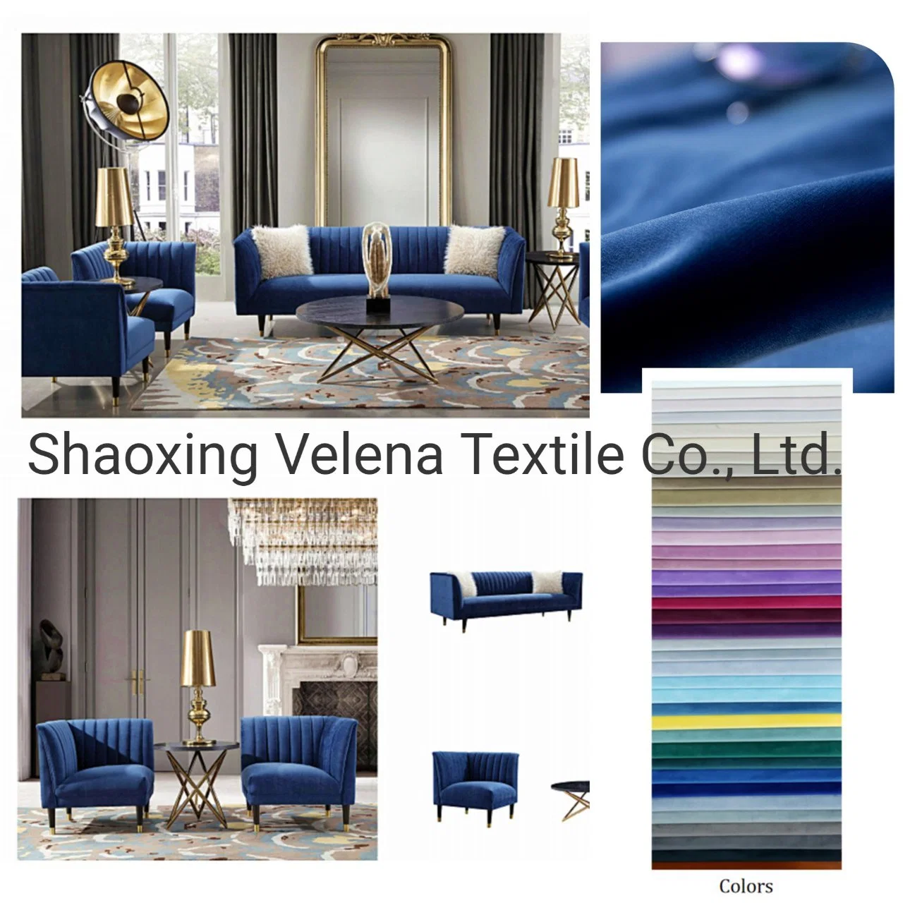 China Wholesale/Supplier Suppliers Plush Velvet Original Dyeing Sofa Bed Curtain Modern Simple Plain Furniture Fabric