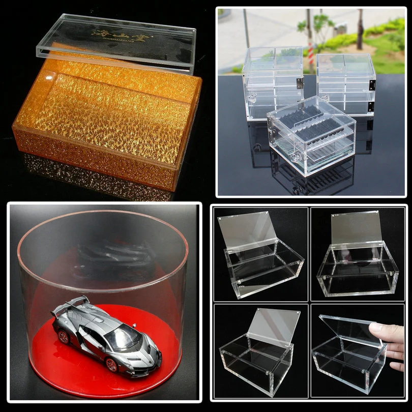 Custom Acrylic Gift Box with Lid Clear Gift Box Plexiglass Case