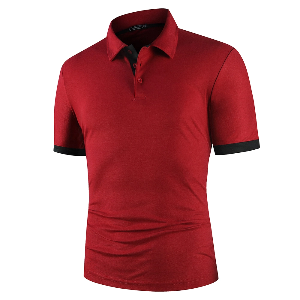 Wholesale/Supplier Custom Men Polo Shirt Short Sleeve Shirts Contrast Color Polo New Clothing Summer Streetwear Casual Fashion Men Tops