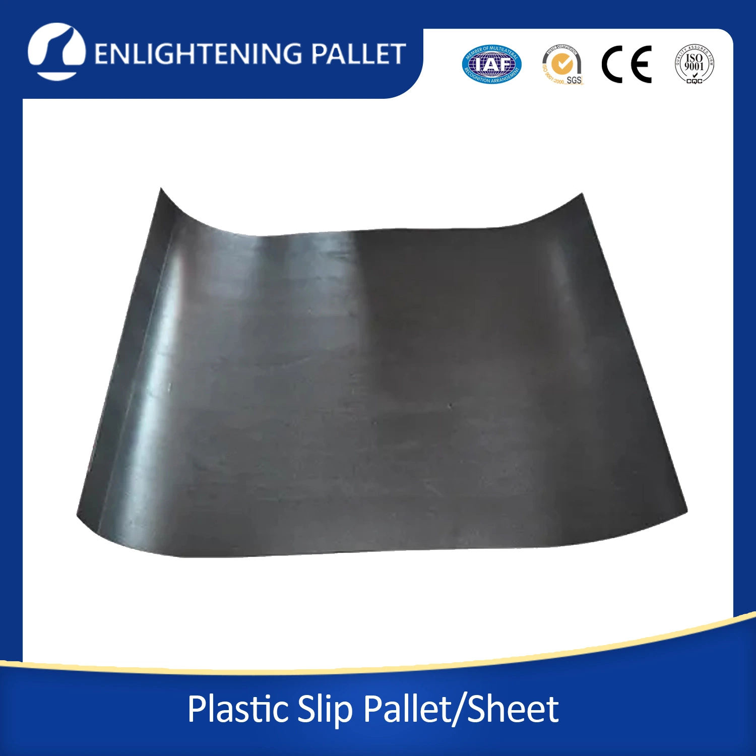 China High quality/High cost performance  Black HDPE Hard Recycled Waterproof Packaging Heavy Plastic Slip Sheet for Transportation/High Efficiency Goods Handling