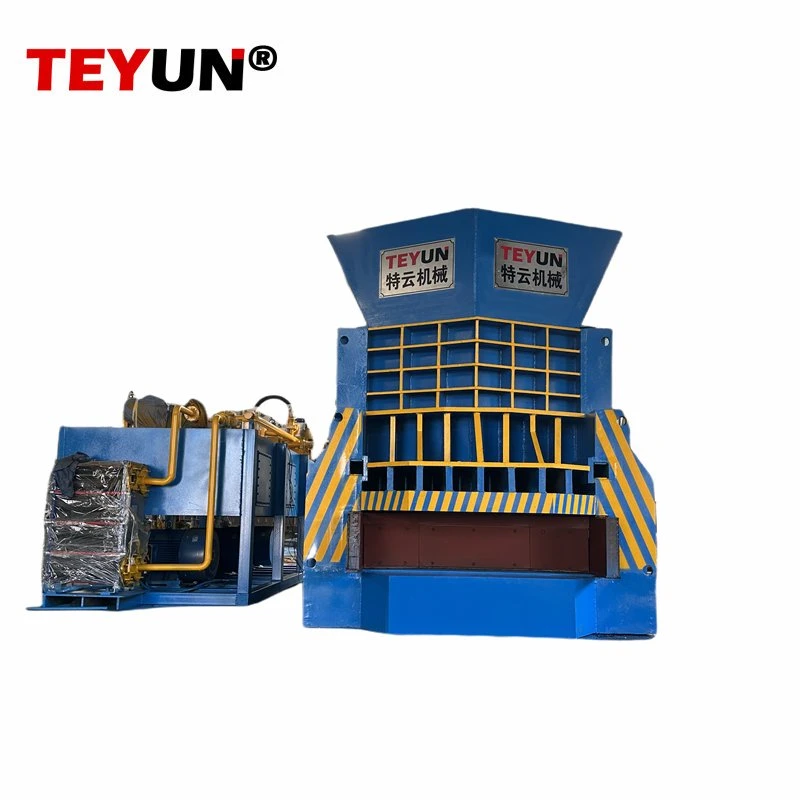 Automatic Powerful High Capacity Durable Professional Recycling Hydraulic Horizontal Scrap Metal Container Shear with Box