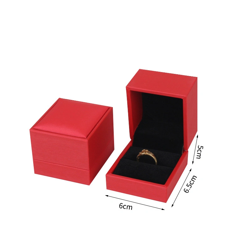 Drawn Silk PU Leather Jewelry Box Set Box Jewelry Box Ring Pendant Necklace Bracelet Box Matching Gift Bag 3 Colors Optional