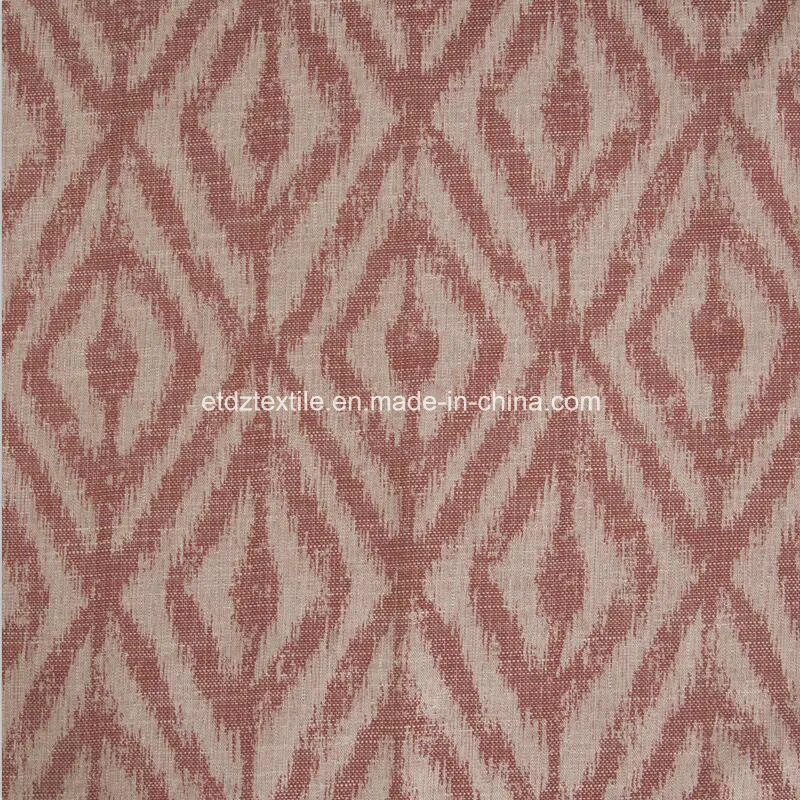 Canton Fair Morden Polyester Piece Dyed Linen Like Curtain Fabric