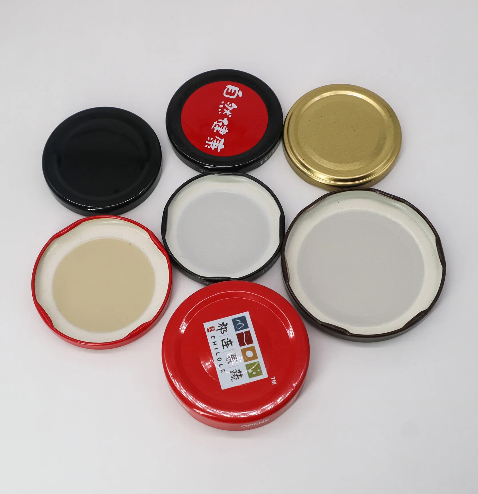 High quality/High cost performance  Size 38# 43# 48# 53# 58# 63# 70# 82# Metal Twist off Lids Tinplate Lug Caps Bottle Cap