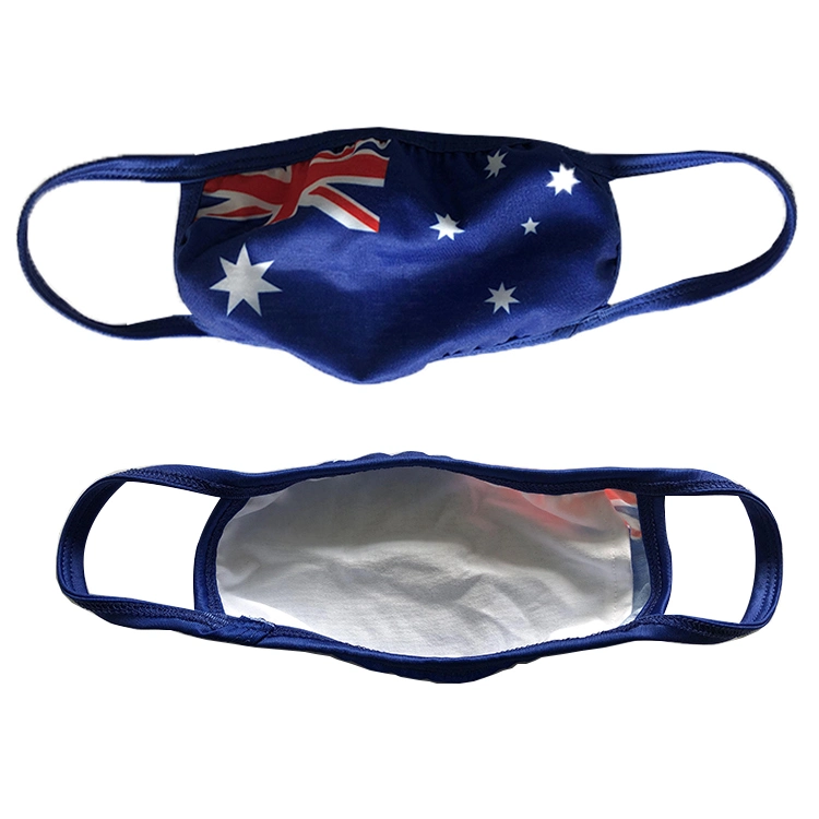 Face Shield Custom Pattern Dust Mask Pm2.5 Reusable Face Cover National Flag Pattern