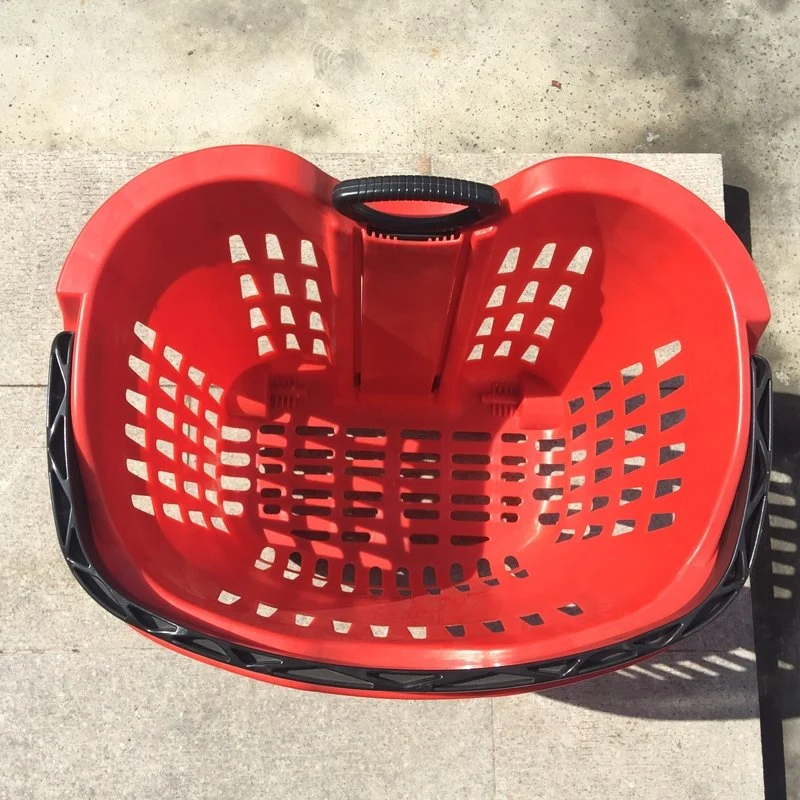 Grocery Plastic Shopping Basket Cart for Supermarket