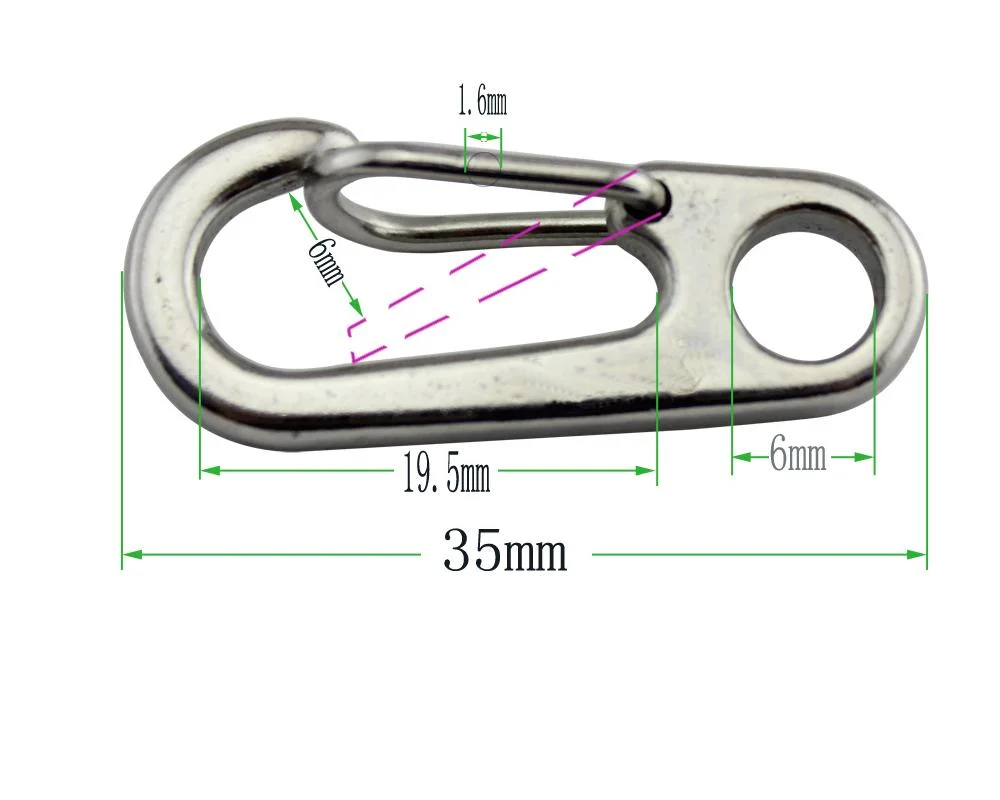 Newest Sale Marine Hardware Stainless Steel Boat Accessories Precision Casting Quick Key Snap Hook