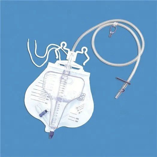 ODM Disposable Urinary Anti Reflux Drainage Bag Device Collector Bag Urine Collector 2000ml Urine Bag