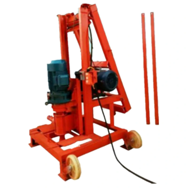 Best Selling Worldwide Customizable Three-Phase Electricity 100m Deep Portable Small Water Well Bore Hole Well Drilling Machine