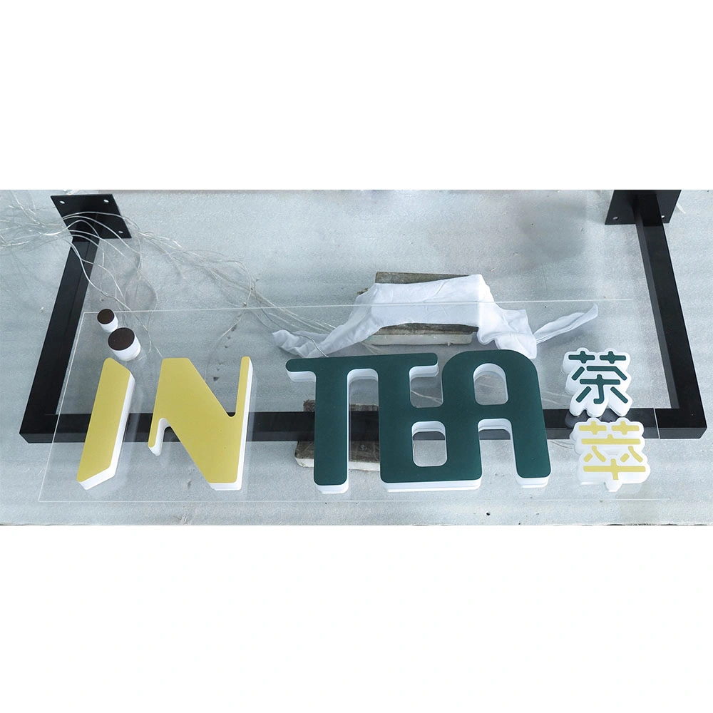 Customized Size Hanging Whole Lit LED Advertising Acrylic Sign Board