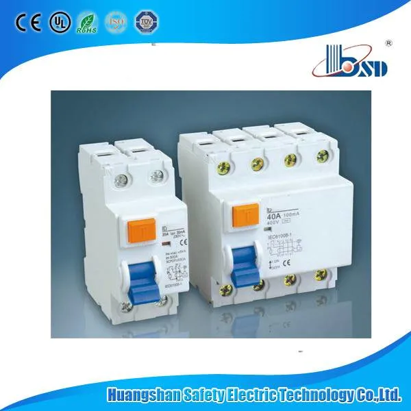 Ce Approved ID RCCB/ Residual Current Circuit Breaker 2p/4p