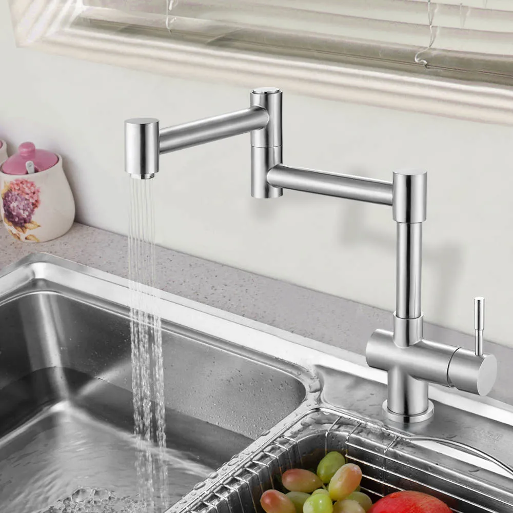 Modern Stainless Steel Kitchen Water Faucet