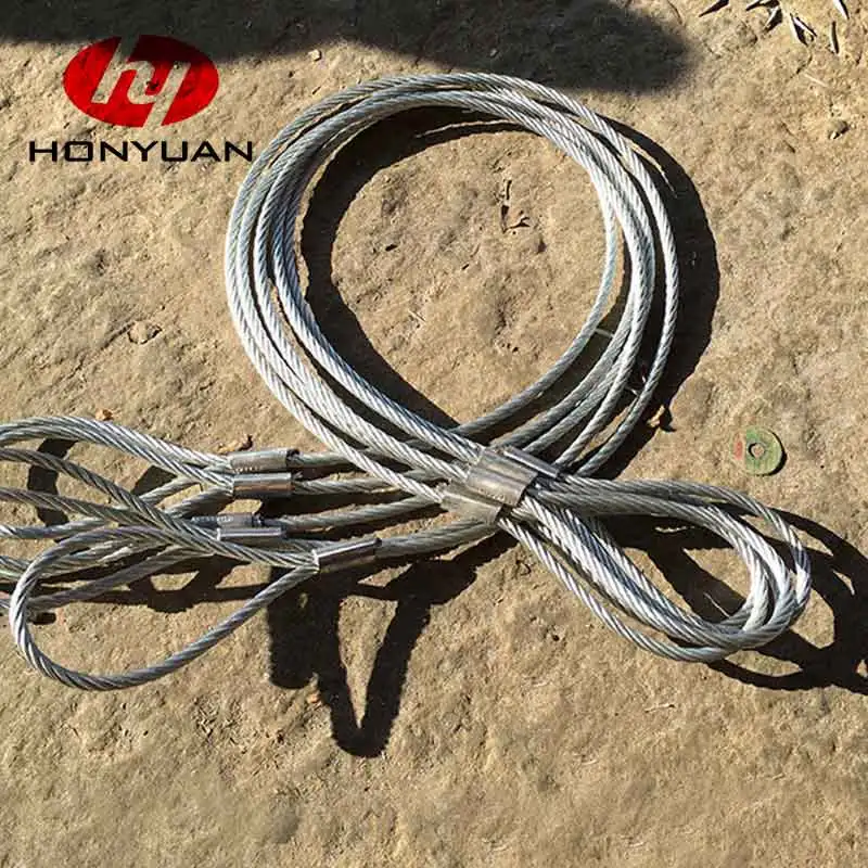 Different Sizes Galvanized Steel Wire Lifting Rope