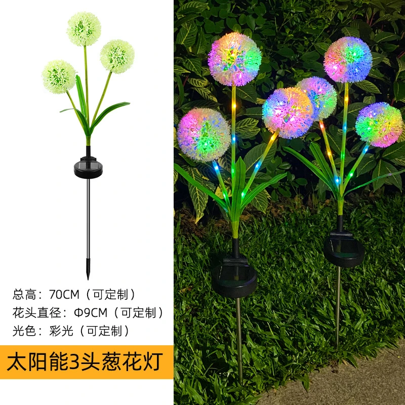 2022 New Factory Wholesale/Supplier Outdoor Solar Powered LED Fantasy Plastic Chopped Green Onion Lighting Water Proof Decorative Lighting Garden Decoration