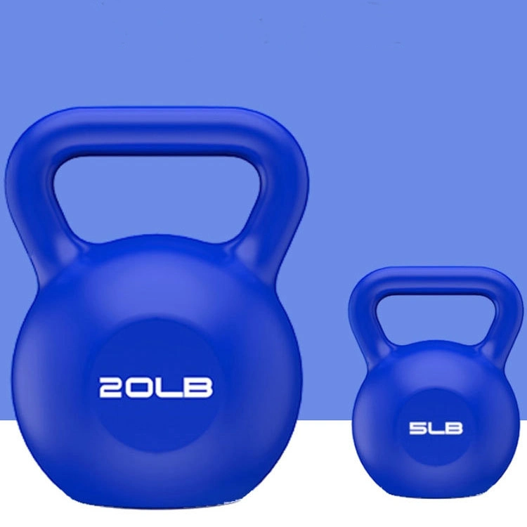 PP 5lb-20lb Colorful Weightlifting Plastic Kettlebell Weights Kettle Bells Fitness Weight Dumbbell for Home Gym Workouts