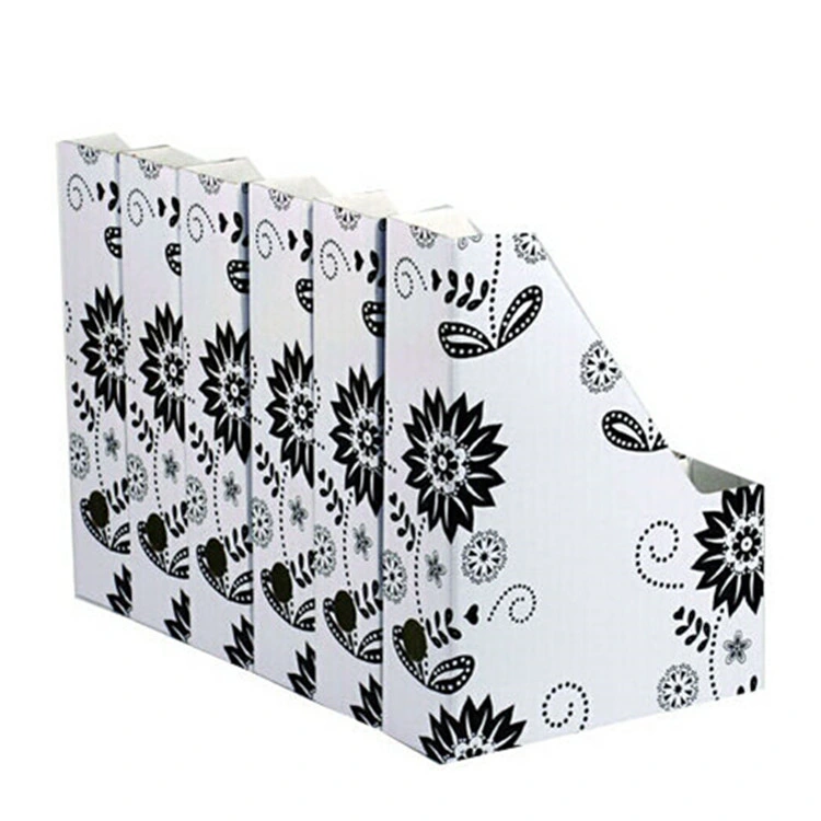 Custom Colorful Printing Storage Holders Desktop Documents and Magazine Stand File Holder