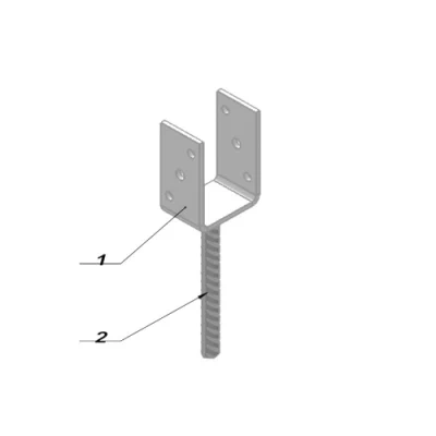 Hot DIP Galvanized Steel Reinforcement Hardware Fence U Shaped Post Anchor