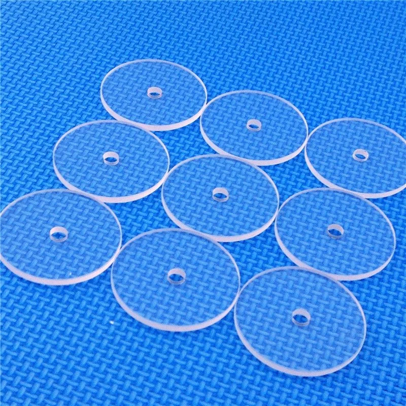 Round Glass Sheet Quartz Glass Sheet Jgs1 High Temperature Resistance, Acid and Alkali Resistance, Ultra-Thin for Optical