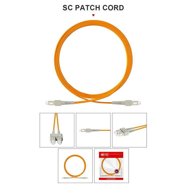 Cable de conexión/puente de fibra para conector SC-LC SM mm para interiores