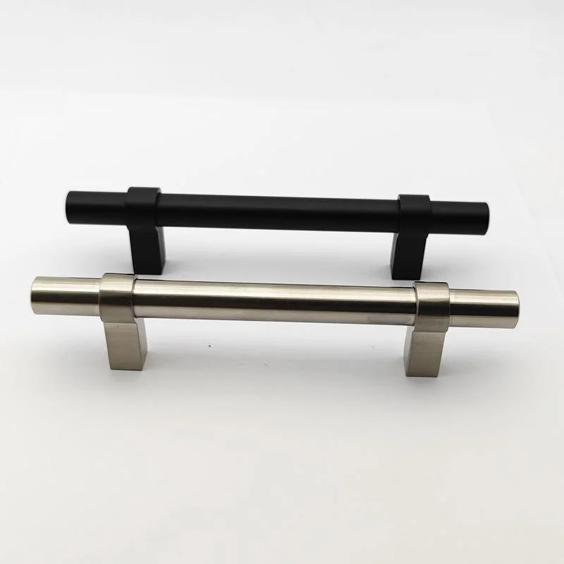 Aluminium Cabinet Handle Black Rose Gold Minimalist Drawer Pulls Handle Finger Pulls for Cabinets Door Handle