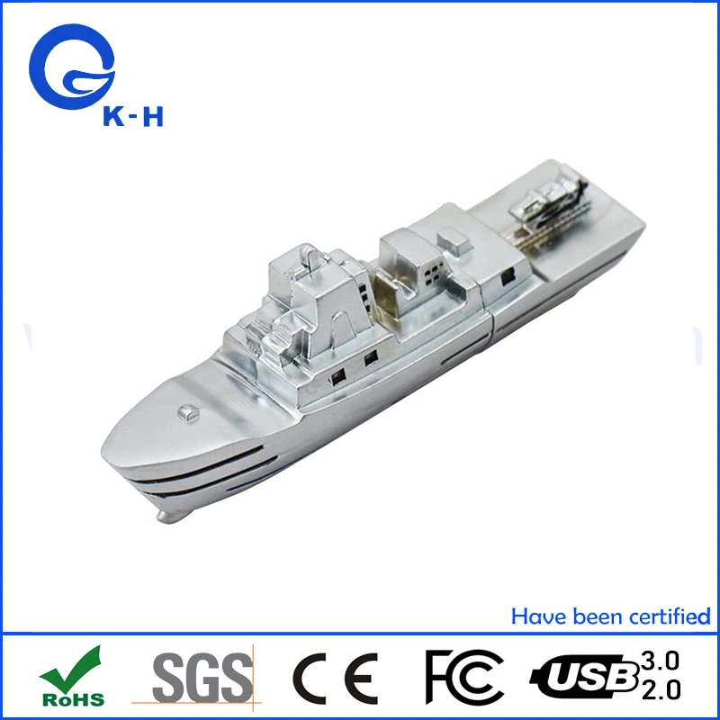 Metal Ship USB 2.0 3.0 Flash Memory Disk 1GB 2GB 4GB 8GB