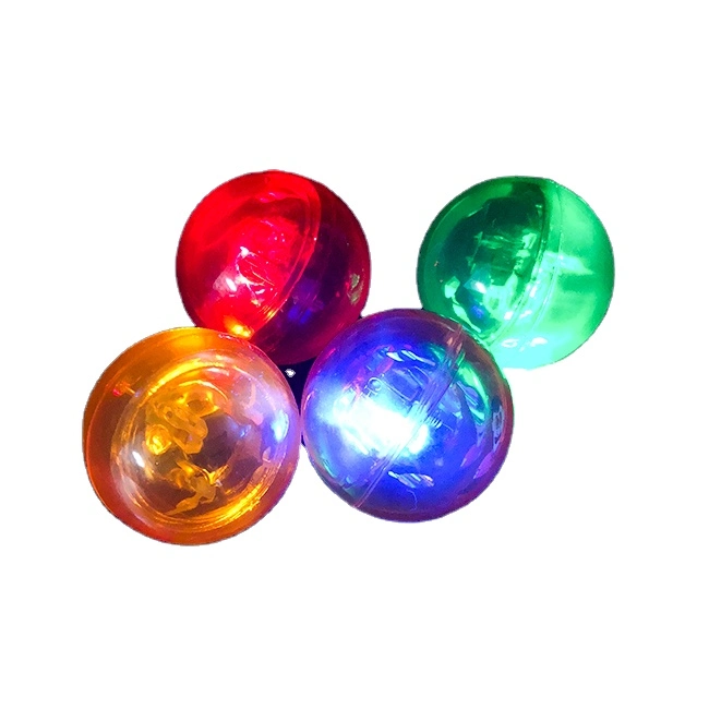 2023 New Plastic Toy LED Flashing Bouncing LED Ball with Multi-Color Light