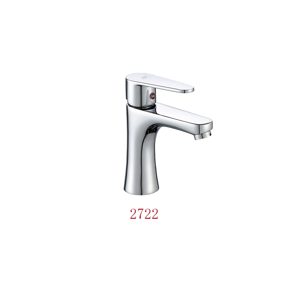 Factory Wholesale/Supplier Chromed Single Handle Brass Sink Kitchen Faucet Bathroom Faucet