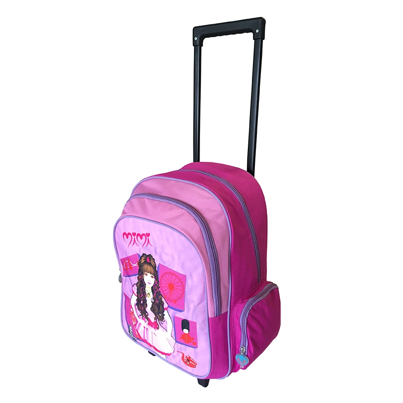 Kids School Bag Wheeled Backpack Trolley Bag Girl Lovely Bag