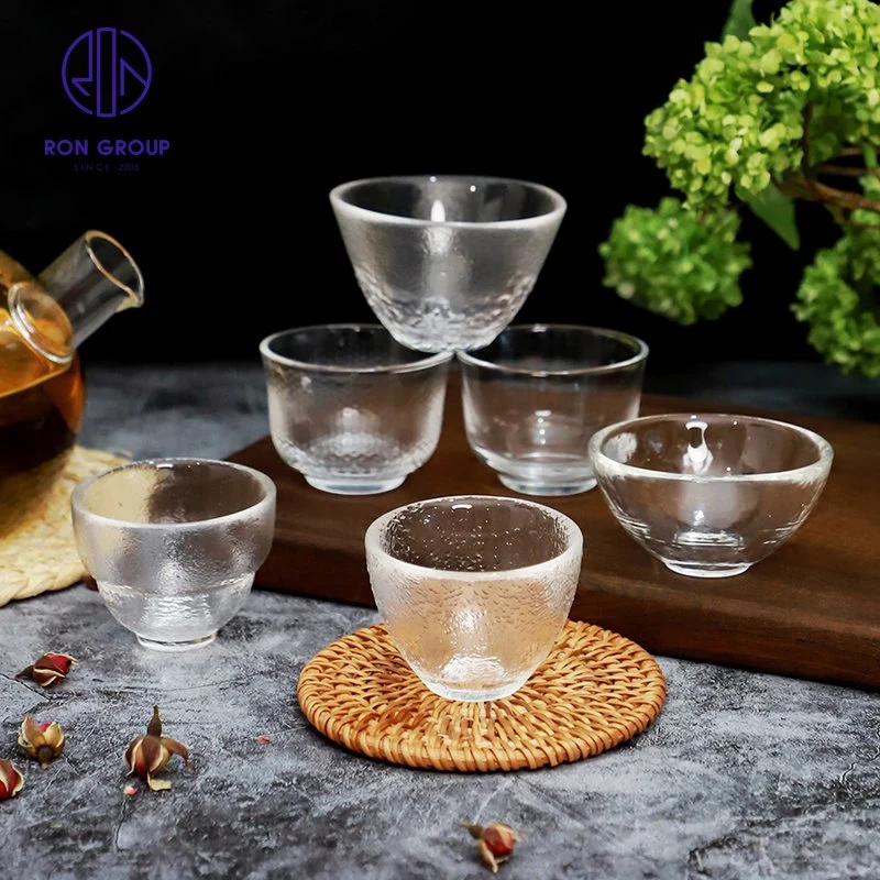 Fabricantes Venta directa Creative Japanese Tea Cup vidrio Artesanía tradicional Juego de té