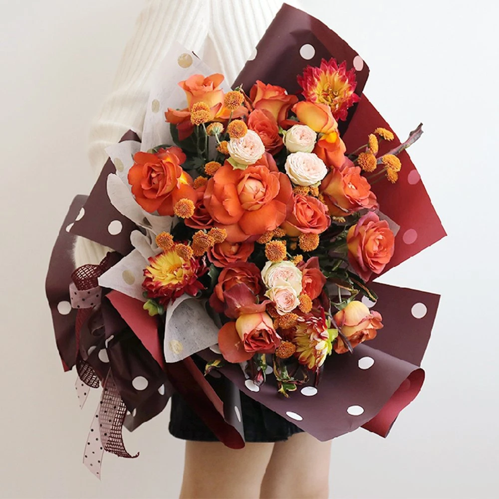 Flower Wrapping Paper Bouquets Paper Craft Flowers Korean Paper for Flowers Waterproof Wrapping Paper for Flower