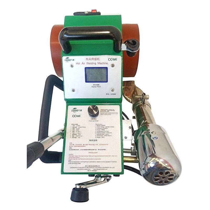 Compact 1800W Hot Air Plastic Welding Equipment for Roping and Helmming Flex Banner