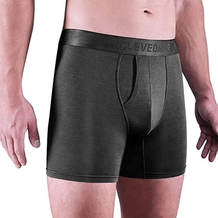 Wholesale Men Sexy Underwear Modal Mens Boxer Briefs Moisture Wicking Travel Cotton Underwear for Men