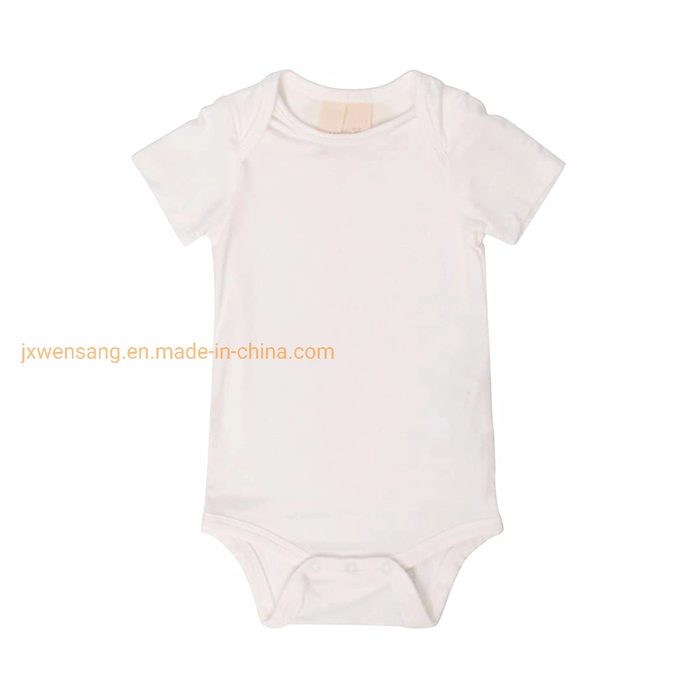 Australian Merino Wool Baby Romper Custom Summer Baby Jumpsuit Unisex Short Sleeve Bodysuit