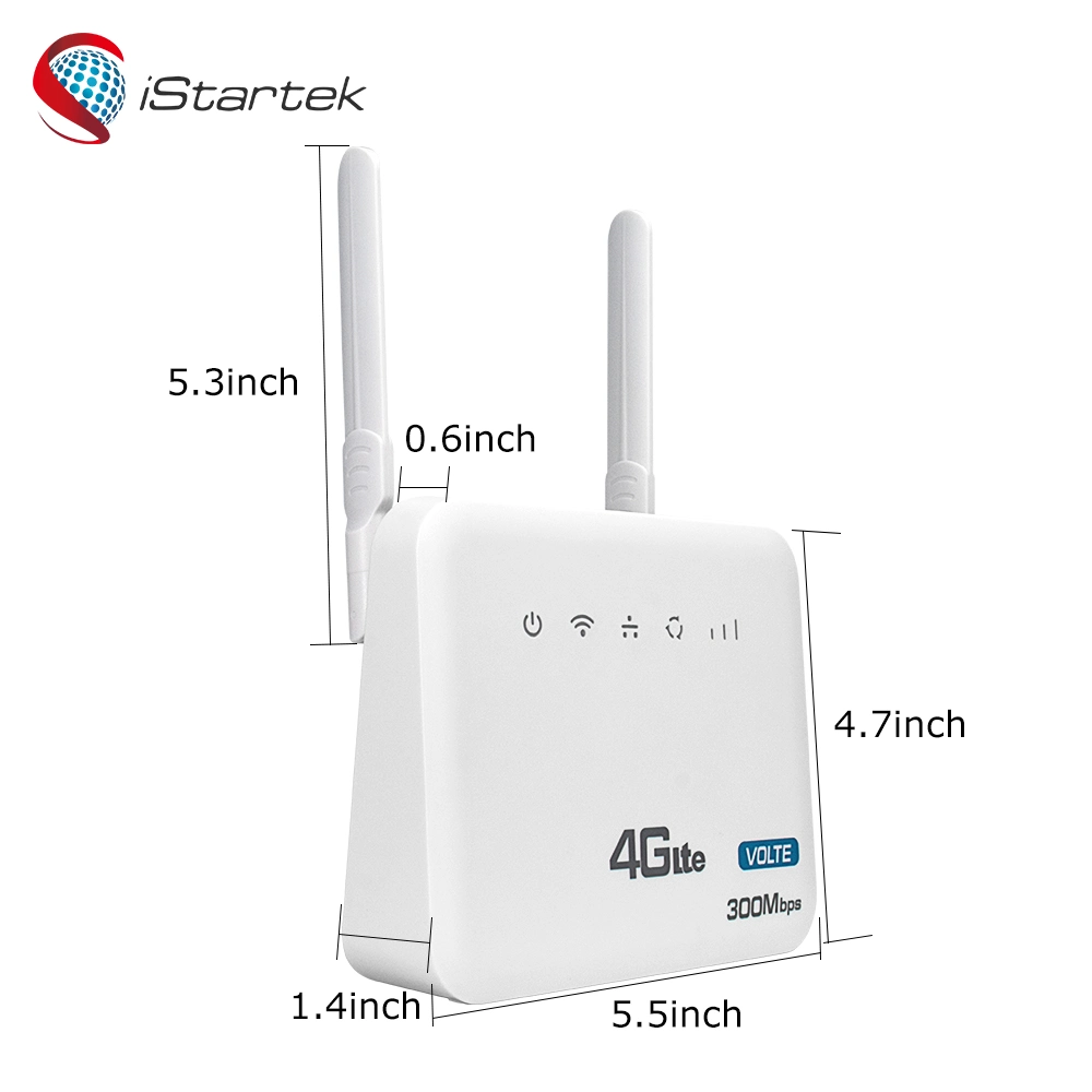 Ce FCC RoHS Lte FDD Cat4 150Mbps VPN Firewall 4G Lte Wireless Funtion Router with Rj11 Port