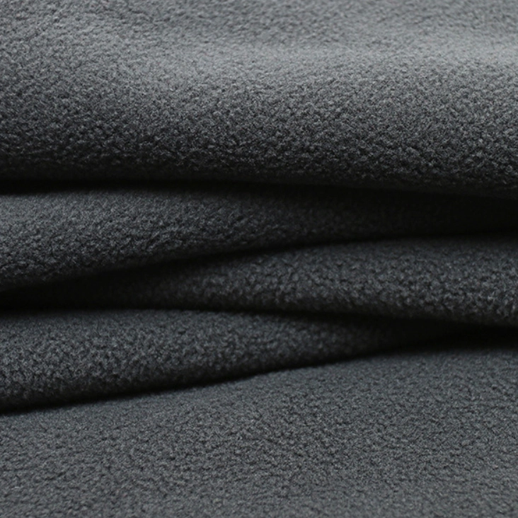 Garment Textile Polyester 4-Way Stretch Bound with Polar Fleece Softshell Fabric