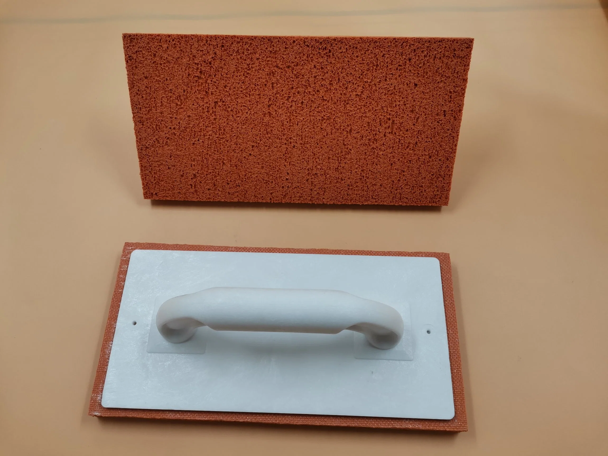 Manufacturer Rubber Concrete Powder Natural Foam Trowel 280*140*20mm, PS+TPR Handle